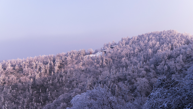 莫干山雪景照片图片