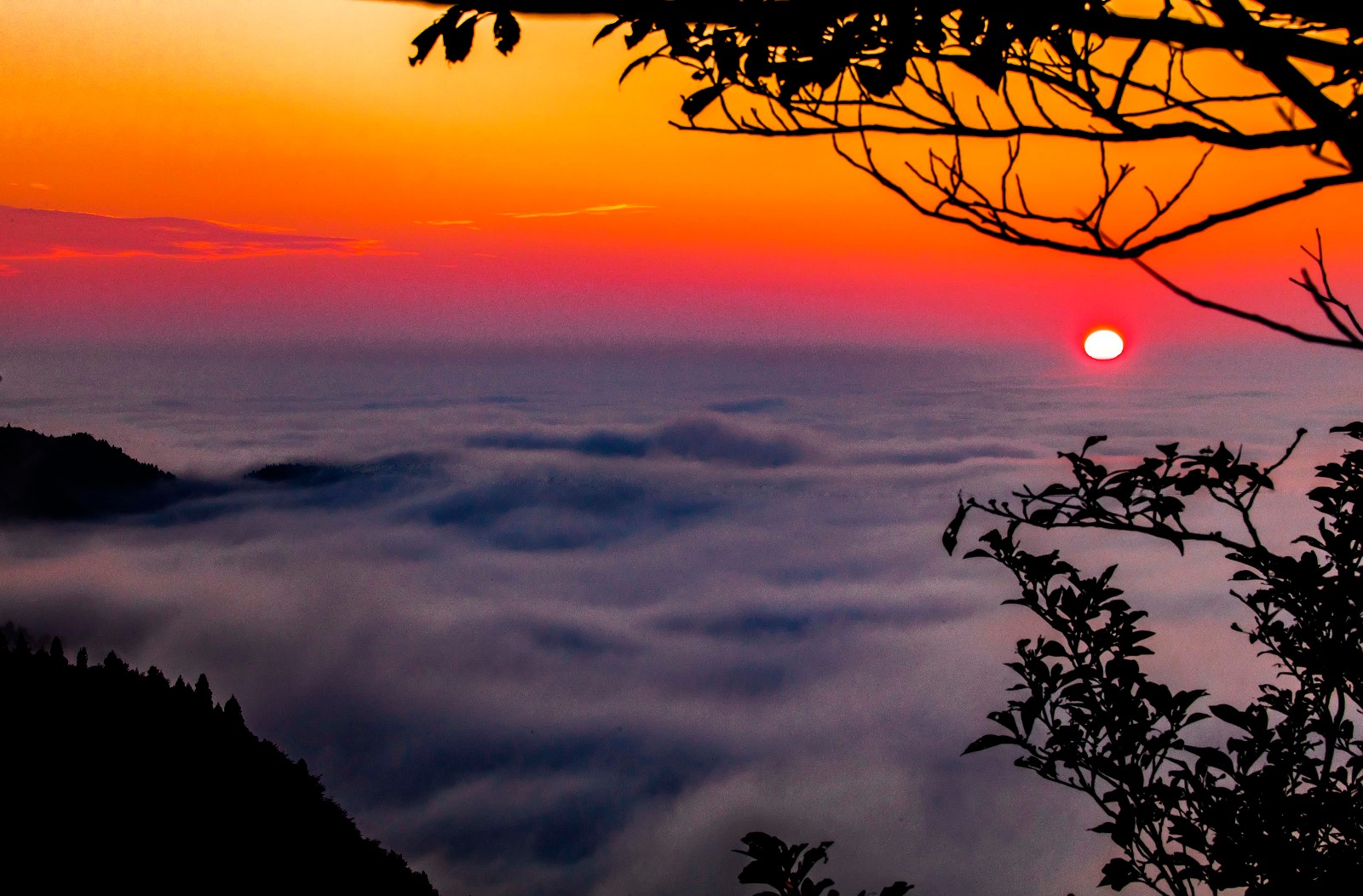 南岳衡山日出图片图片