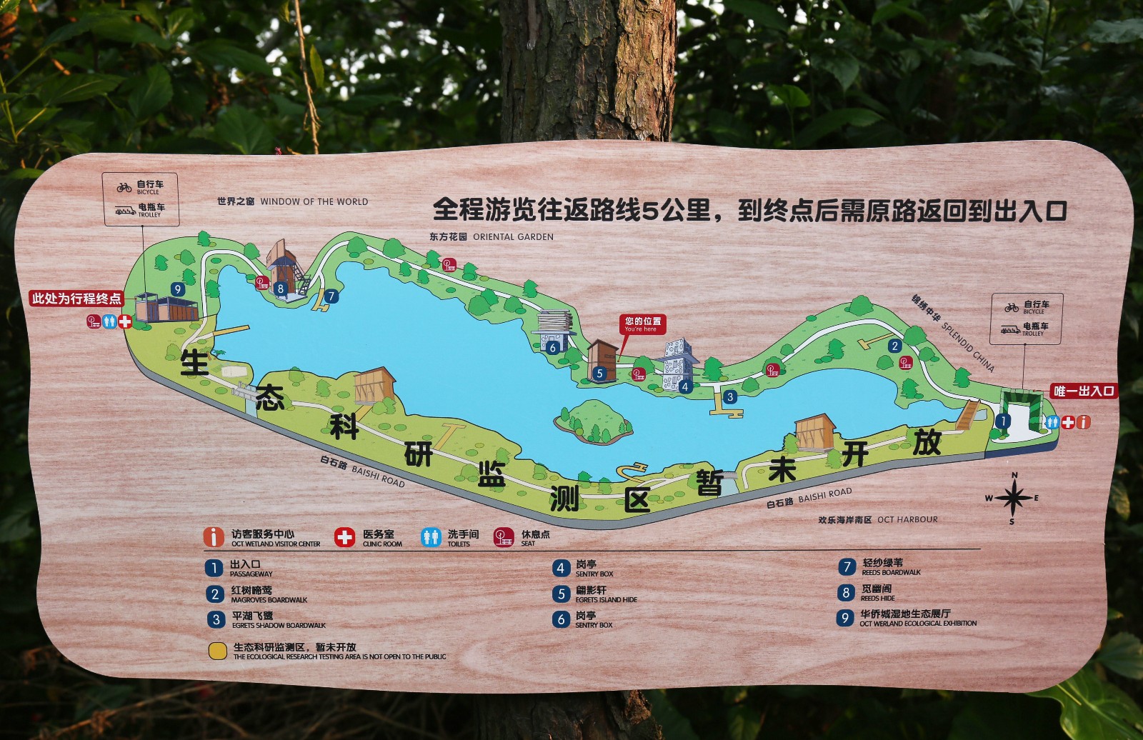 坪山湿地公园地图图片