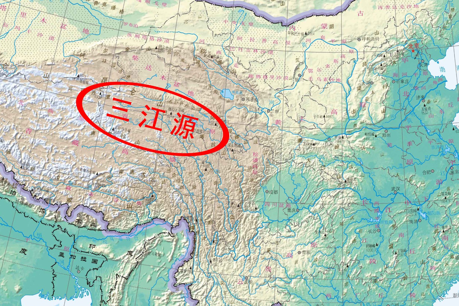 三江源国家公园位置图图片
