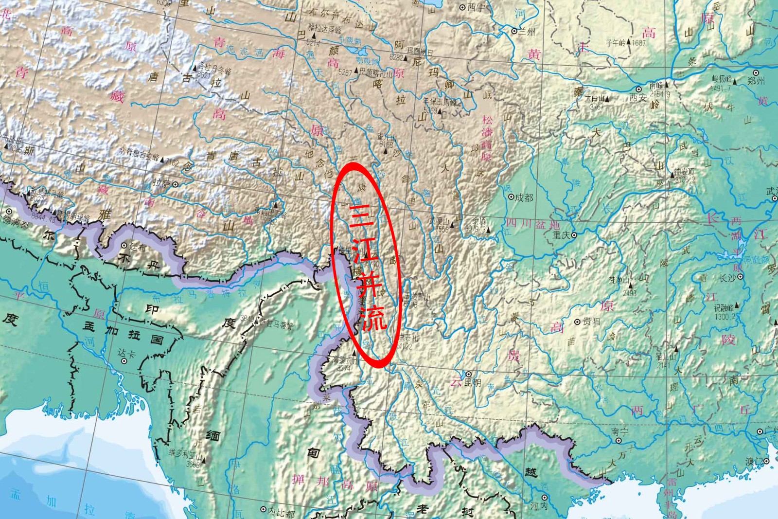 三江源地区地理位置图片